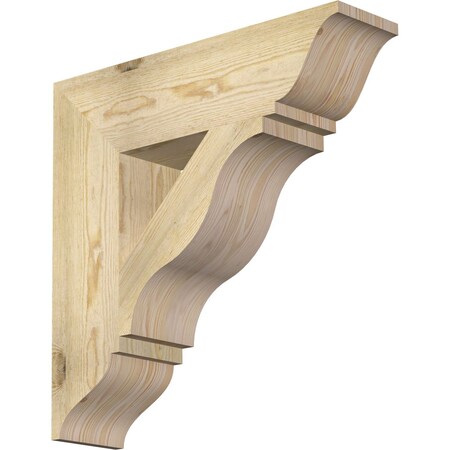 Funston Traditional Rough Sawn Bracket, Douglas Fir, 6W X 24D X 24H